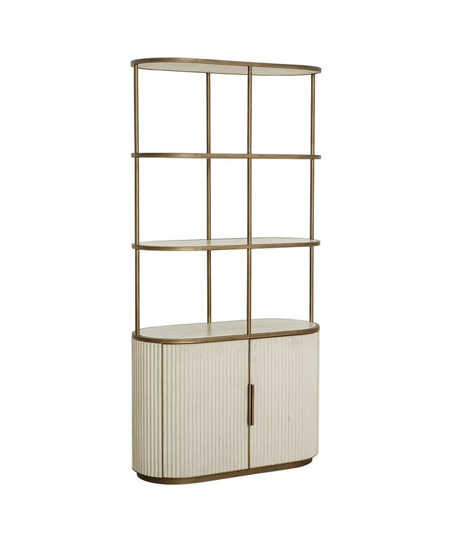 Wandkast Tivoli 2-deurs 3 open planken (White)