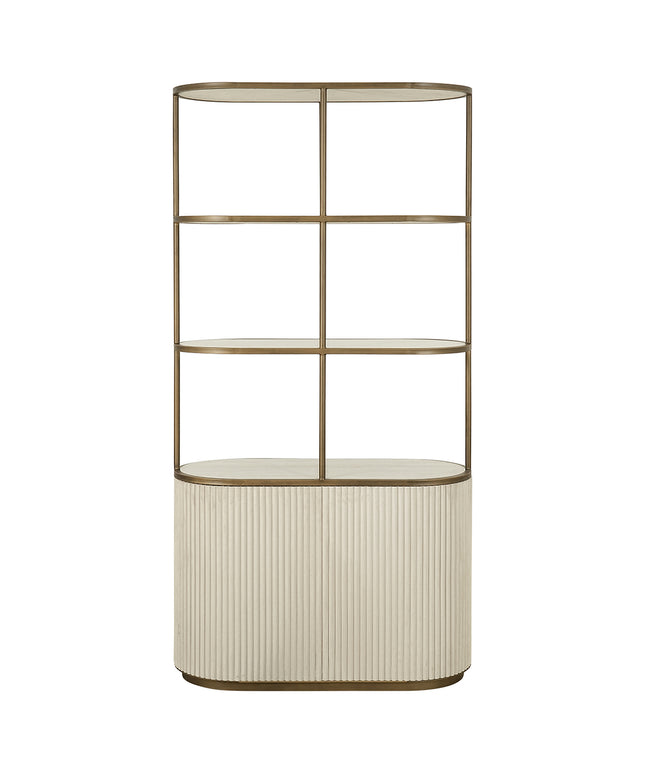 Wandkast Tivoli 2-deurs 3 open planken (White)