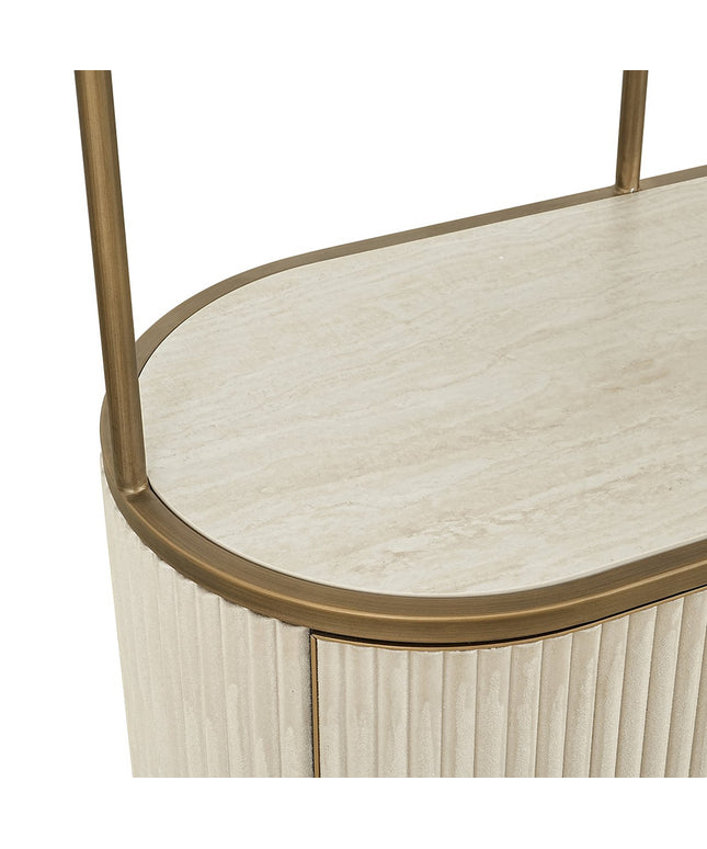 Wandkast Tivoli 2-deurs 3 open planken (White)