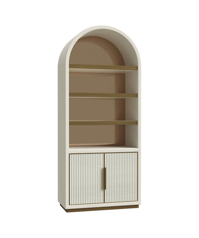 Wandkast Tivoli met gebogen bovenkant 2-deurs 3-planken (White)