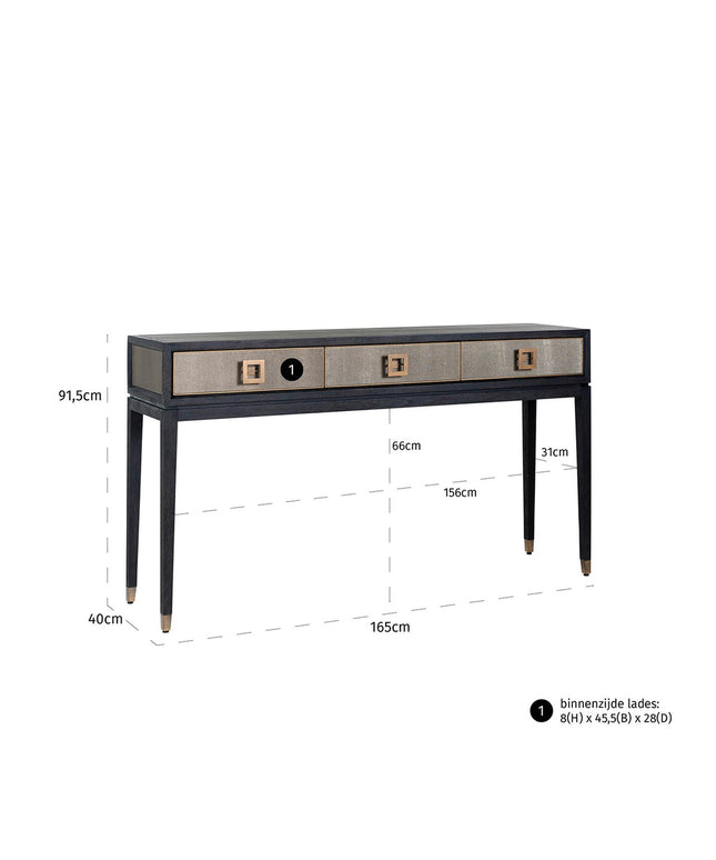 Wandtafel Bloomville 3-laden (Gold)