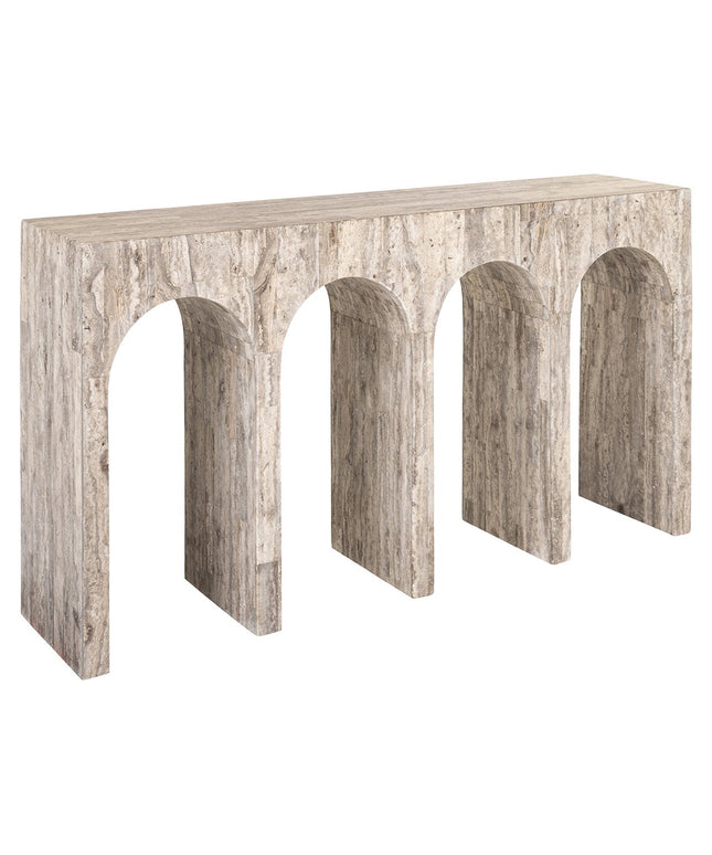 Wandtafel La Rague natural grey travertine (Grijs)