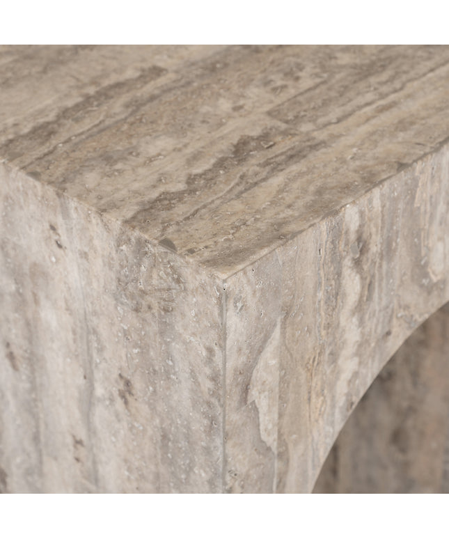 Wandtafel La Rague natural grey travertine (Grijs)
