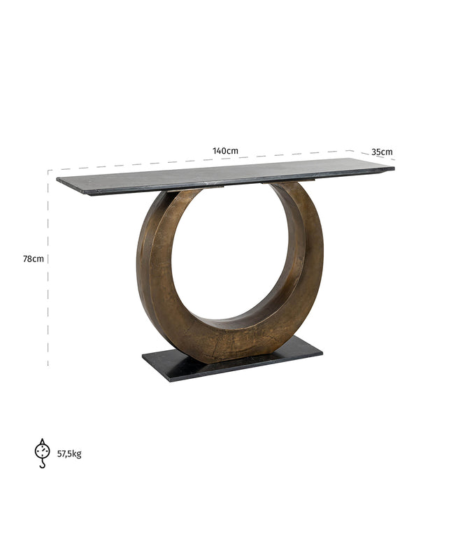 Wandtafel Luna (Gold)