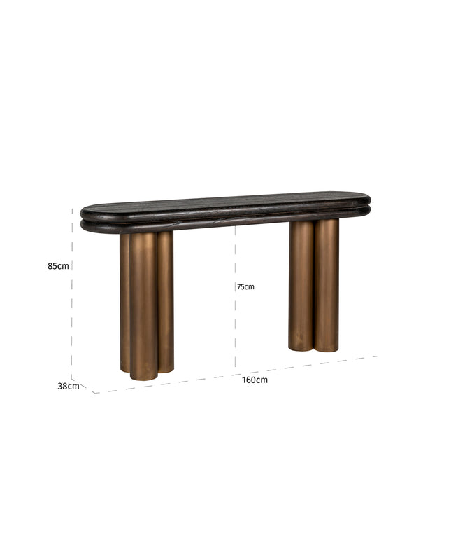 Wandtafel Macaron (Black rustic)