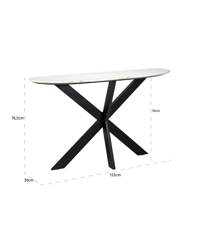 Wandtafel Trocadero wit