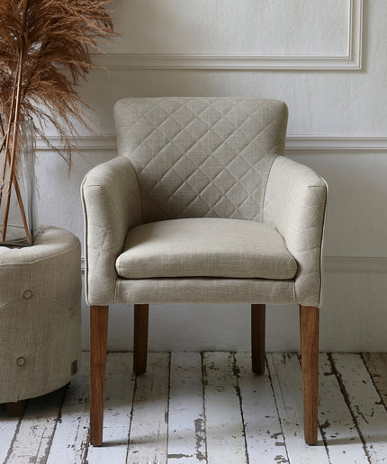 Waverly Dining Armchair linen Flax
