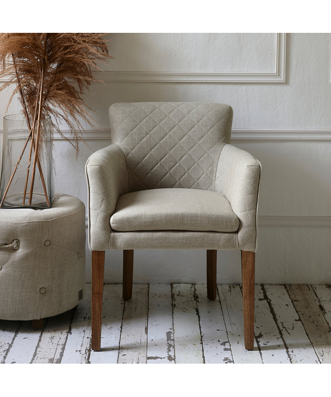 Waverly Dining Armchair linen Flax