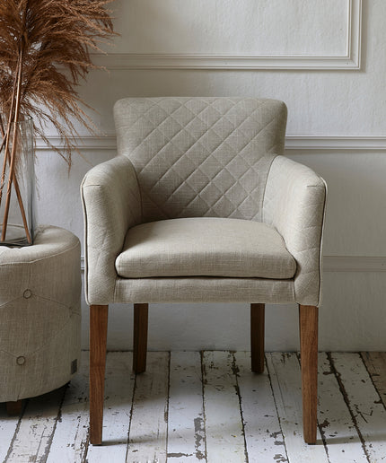 Waverly Dining Armchair linen Flax