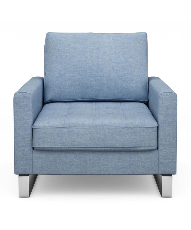 West Houston Armchair Cot Ice Blue