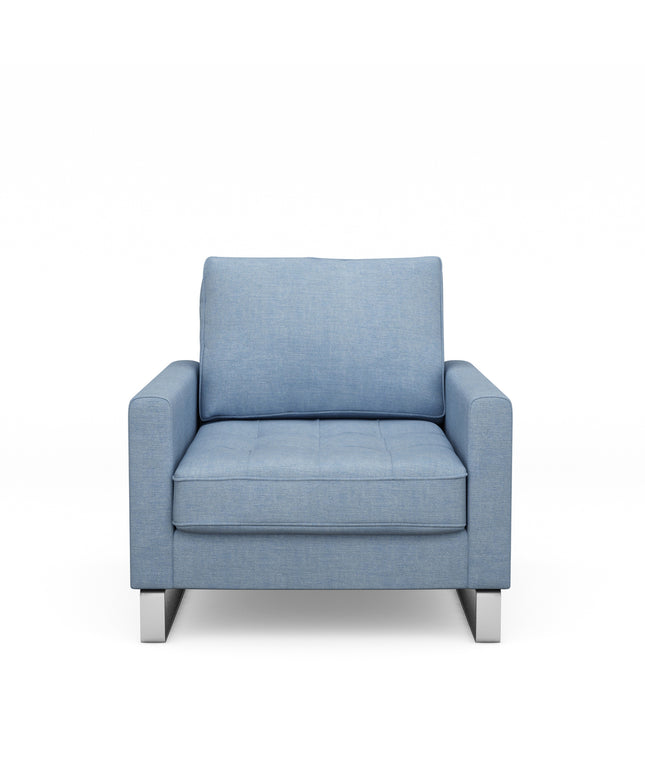 West Houston Armchair Cot Ice Blue