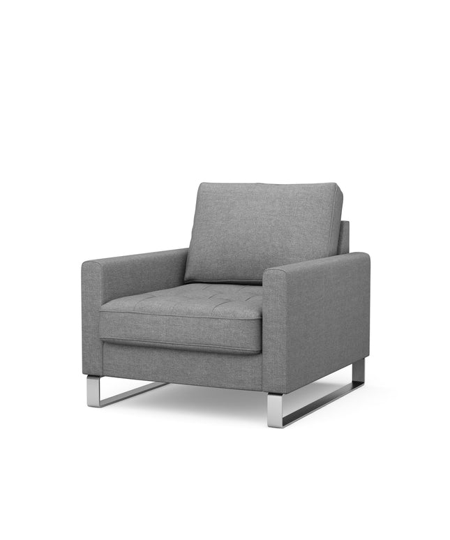 West Houston Armchair Cotton Grey