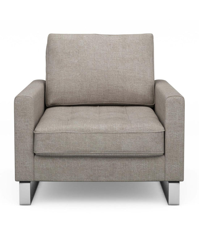 West Houston Armchair Cotton Stone