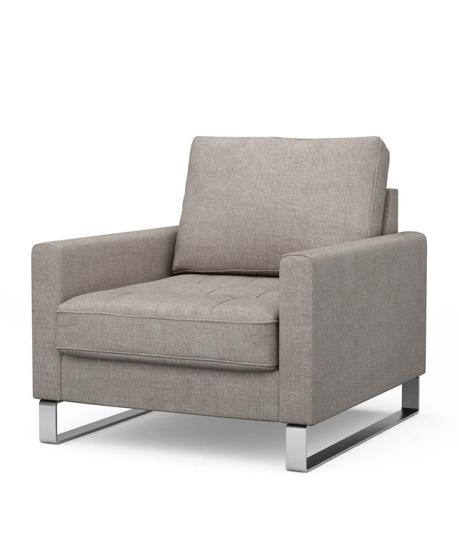 West Houston Armchair Cotton Stone