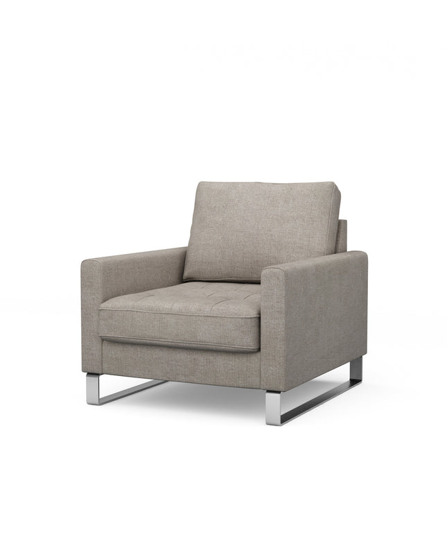 West Houston Armchair Cotton Stone