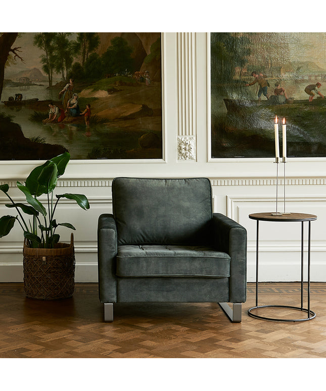 West Houston Armchair Vel GlBeige