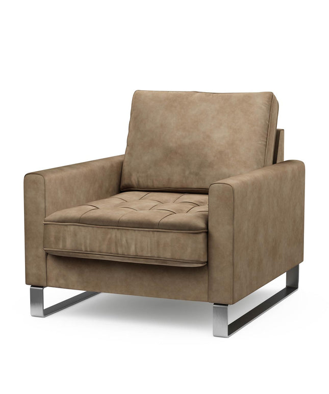 West Houston Armchair Vel GlBeige