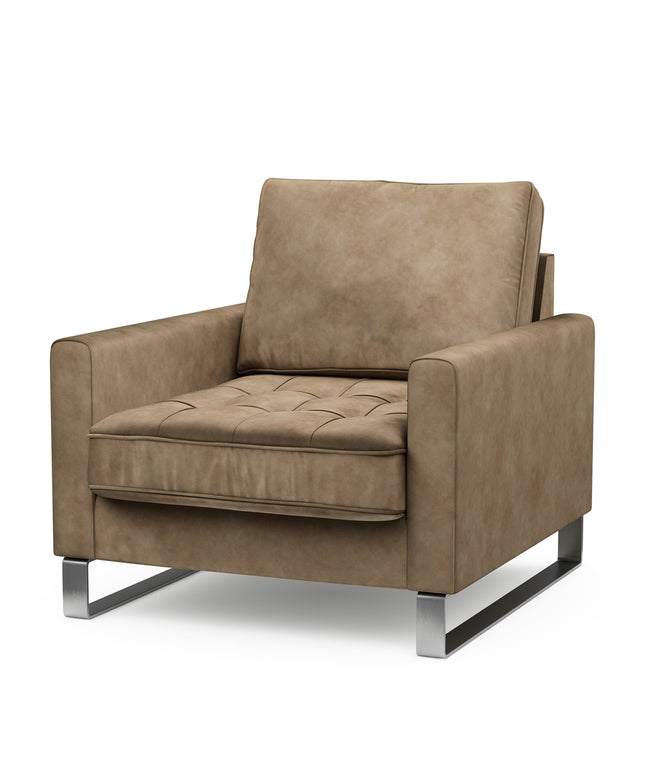 West Houston Armchair Vel GlBeige