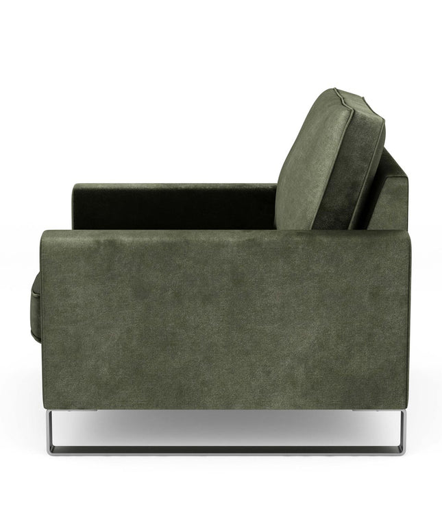 West Houston Armchair Velvet Ivy