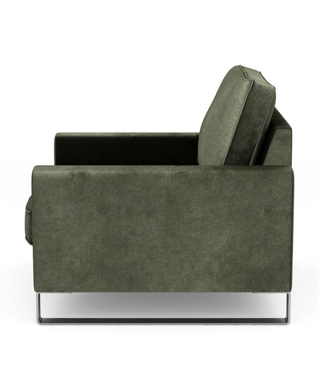West Houston Armchair Velvet Ivy