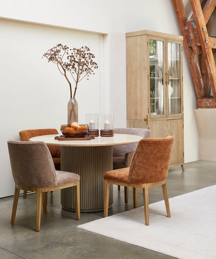 Whistler Dining Chair Maroon Brown