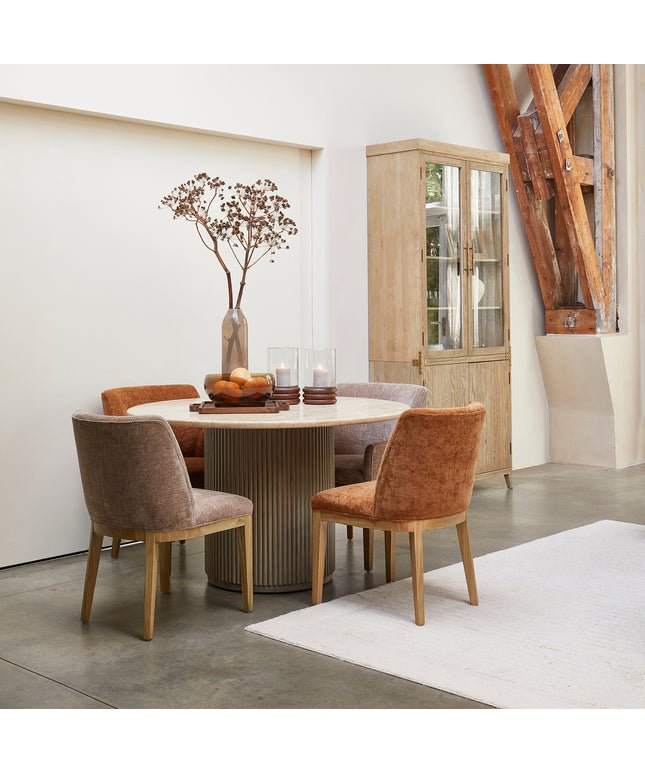 Whistler Dining Chair Maroon Brown