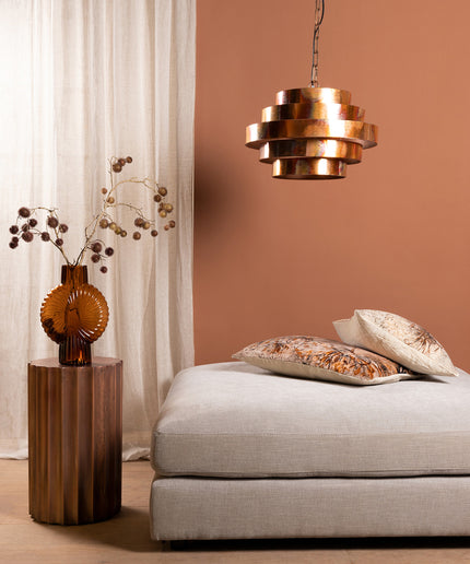 Zanth Copper shiny metal hanging lamp five layers