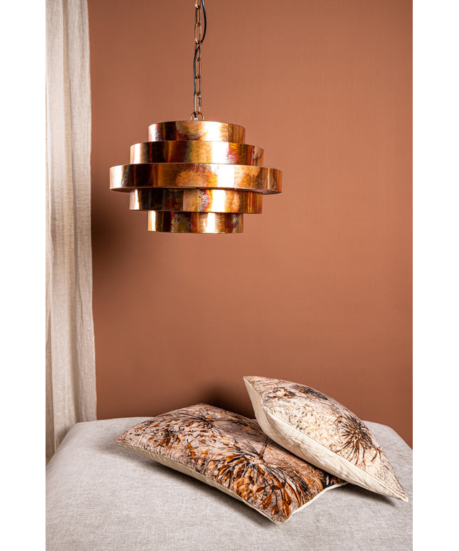 Zanth Copper shiny metal hanging lamp five layers